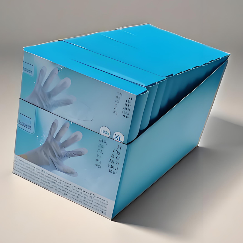 Ketahanan terhadap bahan kimia Sarung tangan TPE biru (tekstur matte) Ketahanan terhadap bahan kimia Sarung tangan TPE biru (tekstur matte)