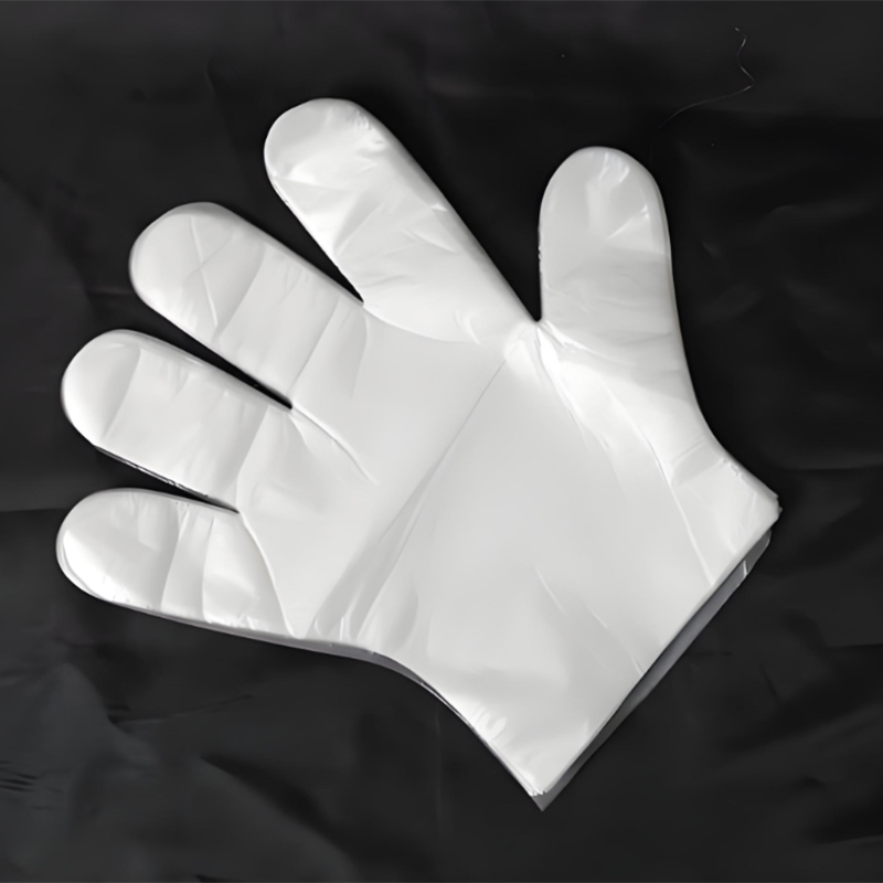 Sarung tangan HDPE putih pudar yang tahan air dan tahan minyak