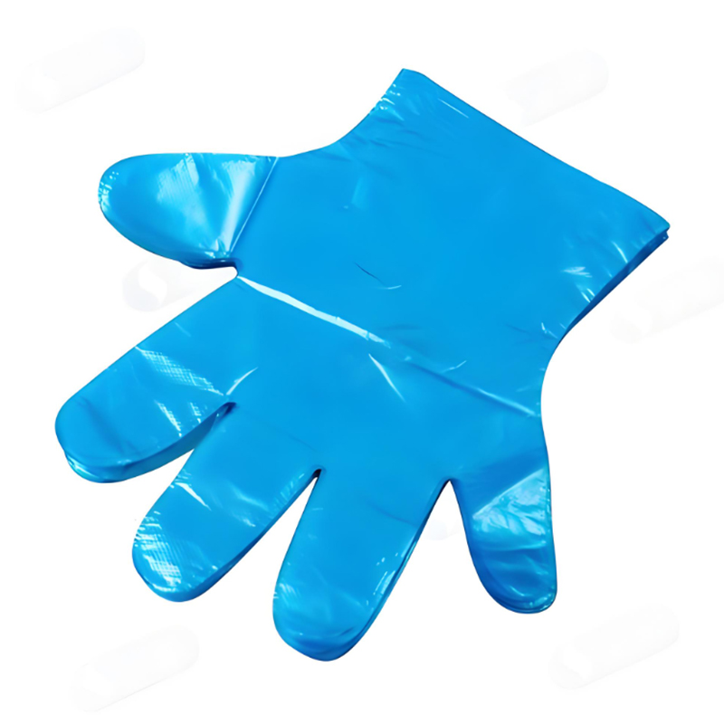 Sarung tangan HDPE Biru anti bakteri, tahan asam dan alkali
